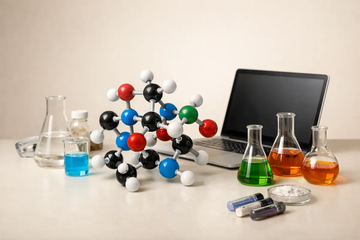 Clean visual checklist or comparison graphic for chemistry gpt.